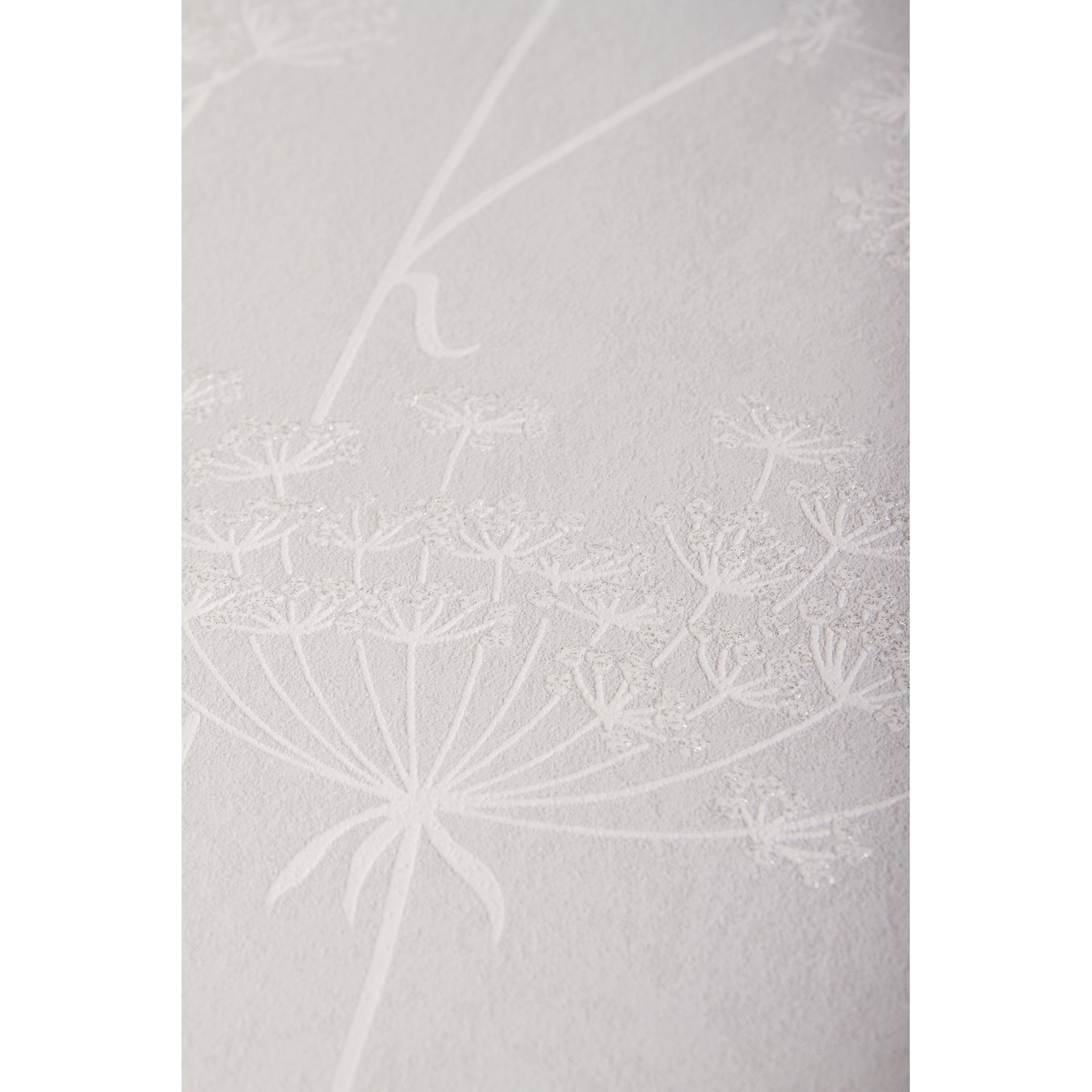 Innocence Modern Floral Wallpaper, Cloud Gray