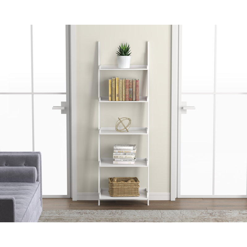 Iulger Ladder Bookcase, White