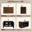 Armoire murale pliante avec évier en céramique Installation brevetée en 1 minute, peu encombrante et facile à assembler, style moderne
