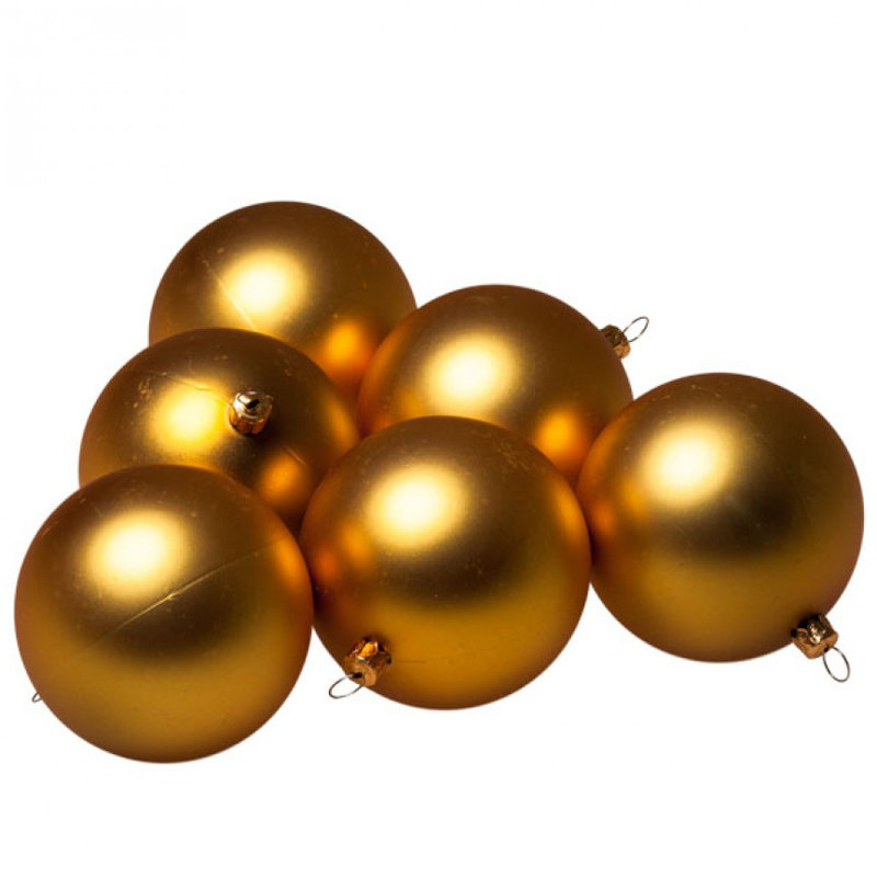 8cm Ball Ornament, Gold Satin