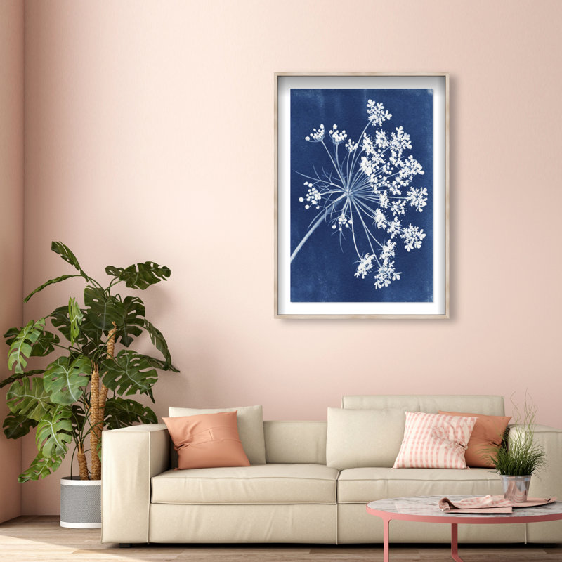 Queen Lace Print by Oliver Gal, 37.5"H x 55.5"W, Natural Oak Shadowbox
