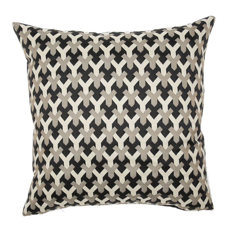Pomfret Square Pillow Cover & Insert, Onyx