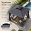 13 pi. L 10 pi. D Pavillon de jardin en acier-133050894-133050895
