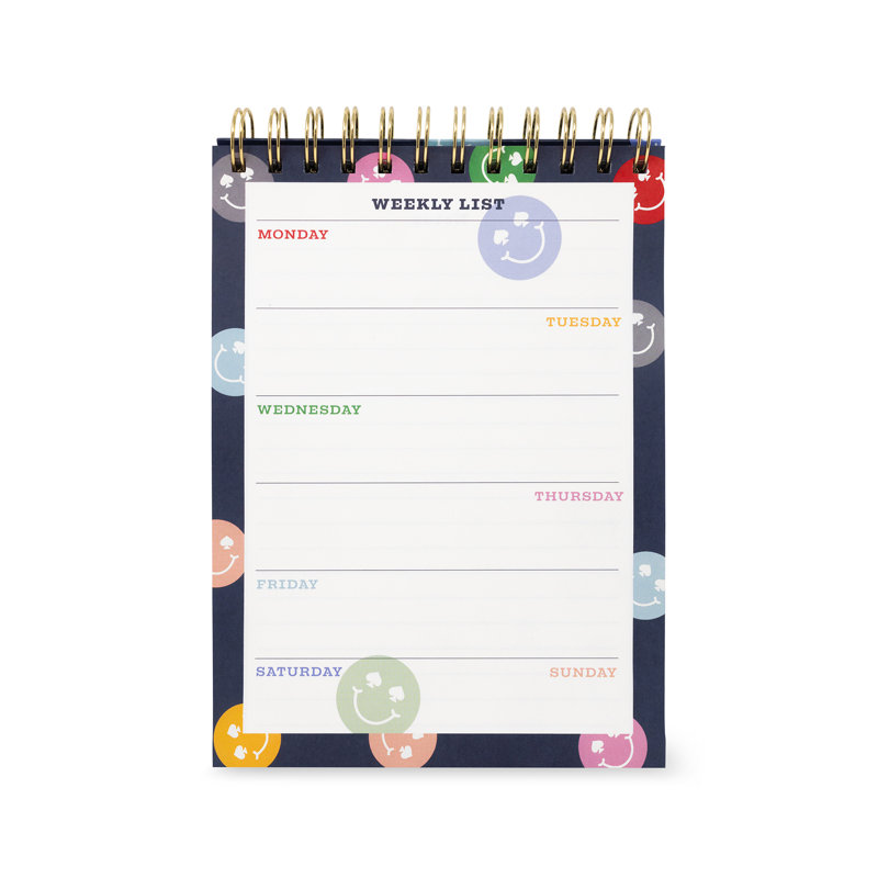 Weekly Desktop Planner, Spade Smiley