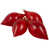 Transparent rouge est en rupture de stock