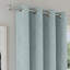 Austin 100% Blackout, Thermal Blue Curtains with Eyelet Header (PAIR) - 90x90 inch (229x229cm)-274096382-274096377