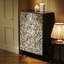 Commode de rangement 5 tiroirs Vintage Floral Bird