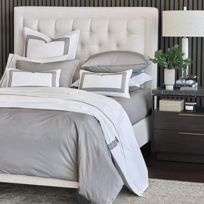 Malaya Duvet Cover, Super Queen Duvet Cover, Black
