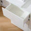 Six tiroirs, bureau amovible, trois compartiments de rangement, table multifonctionnelle blanche à six pompes