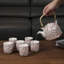 Jaeline 909 ml Roses Design Ceramic Floral Tea Set for 6 People-848921297
