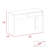 Writing Computer Desk, Two Drawers -Black