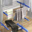 HOMCOM 4-Tier Clothes Airer Foldable with Wheels-106058042