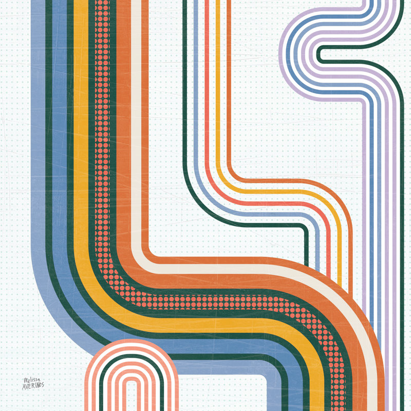 Retro Subway II Bright by Melissa Averinos - Wrapped Canvas Print, 30cm H x 20cm W