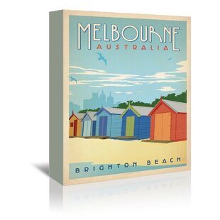 Melbourne by Anderson Design Group Vintage Advertisement Wrapped on Canvas