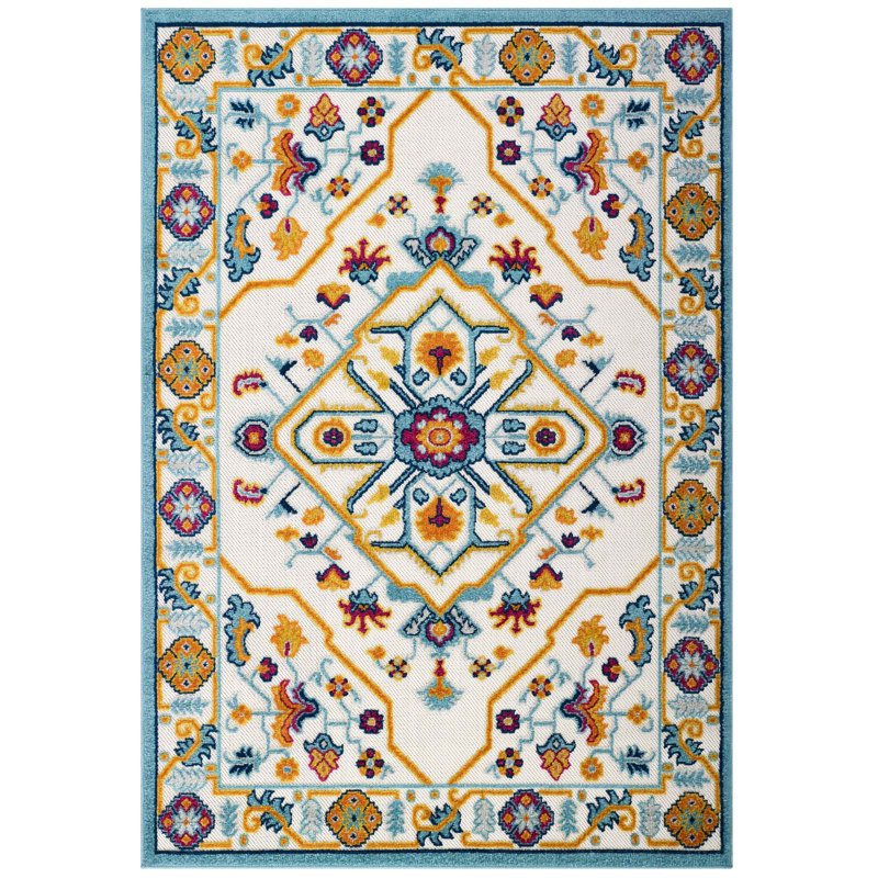 Tapis d'intérieur et d'extérieur Reflect Freesia, Rectangle de 5 pi x 8 pi