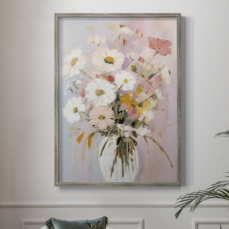 Reproduction encadrée FLORAL Series CCCCXXV III - bois massif
