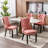High-End Tufted Solid Wood Contemporary Velvet Upholstered Dining Chair With Wood Legs Nailhead Trim 2-Pcs Set-2019604432