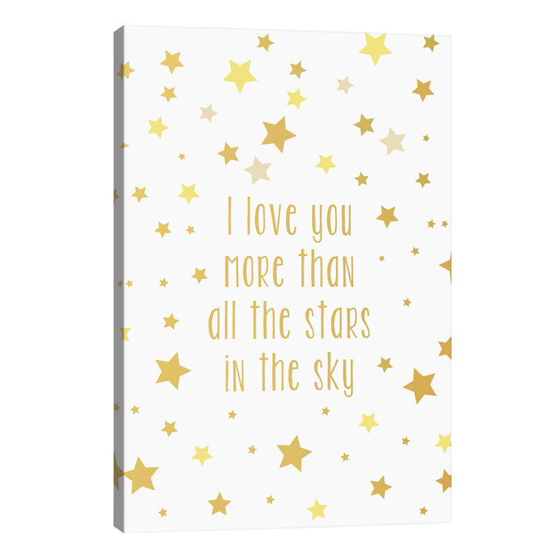 Love You More Art, H 12 po x l 8 po x P 0,75 po, Toile tendue