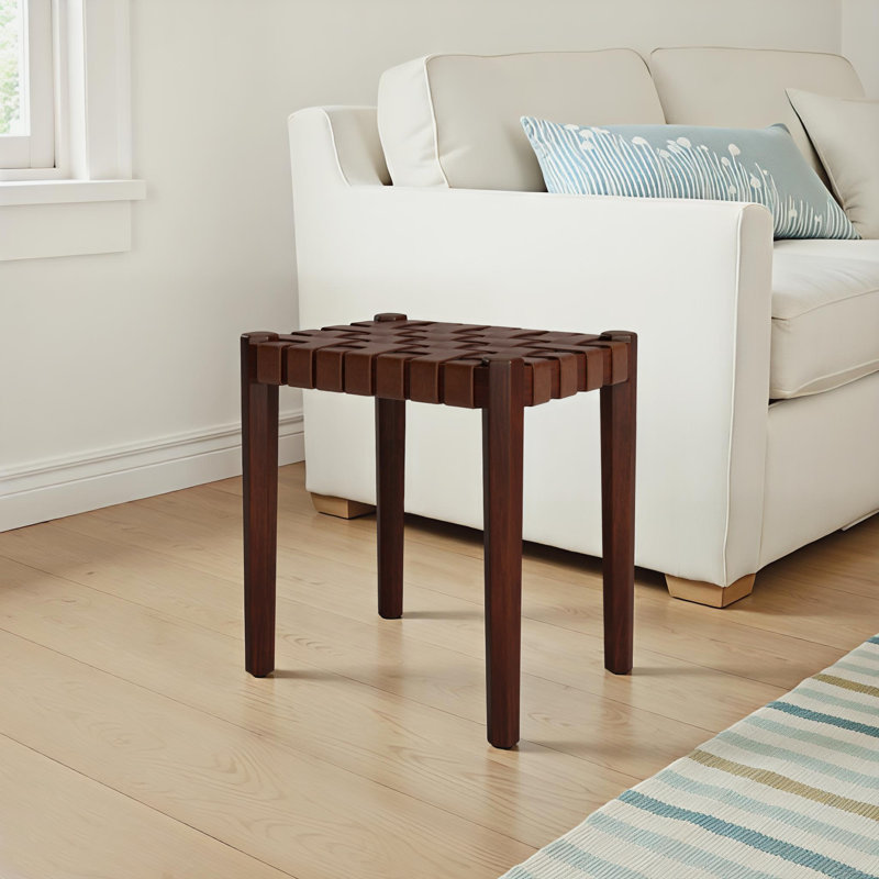 Ken Solid Wood Accent Stool