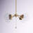 Luta 4-Light Glass Semi Flush Mount