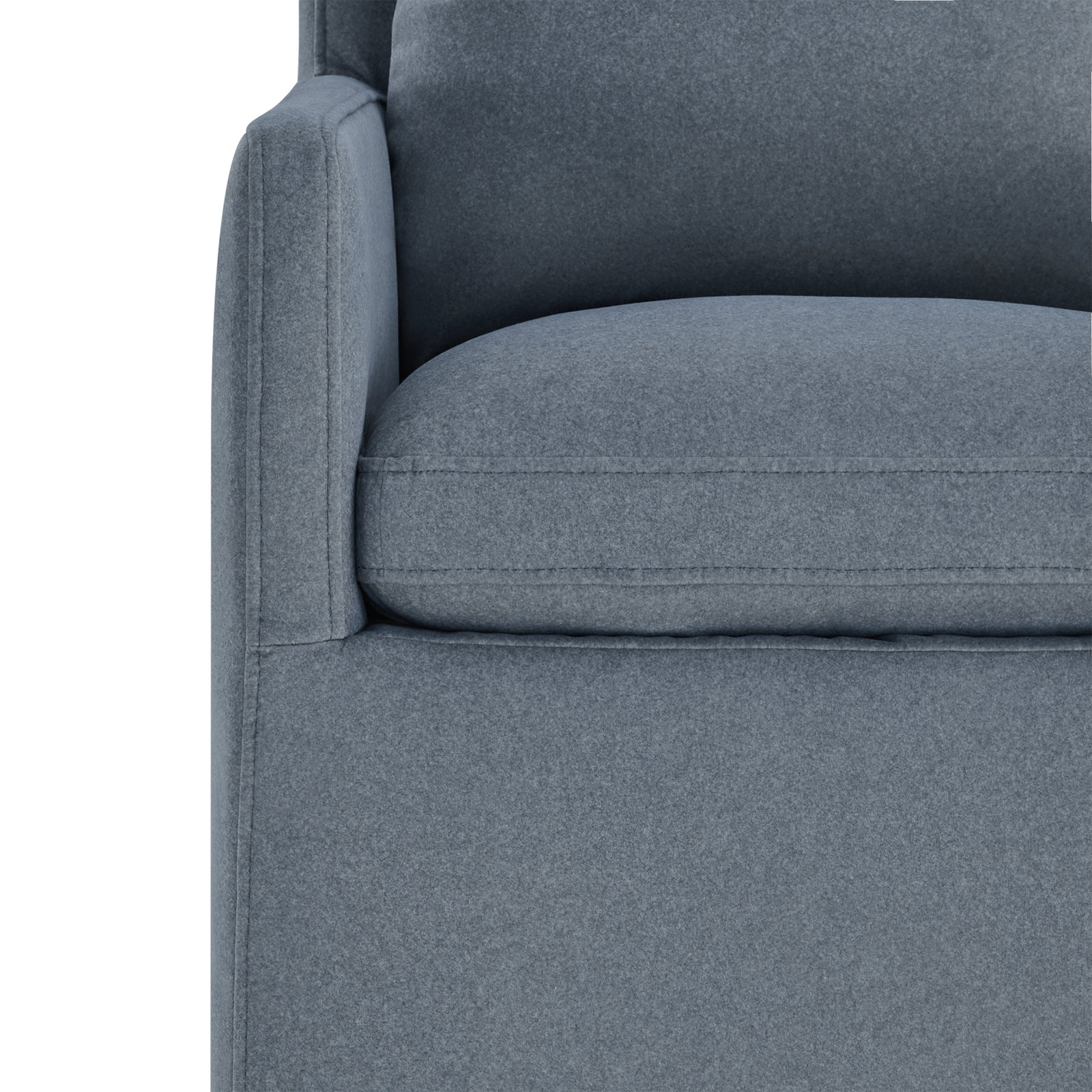 Alayaa Upholstered Arm Chair, Storm Polyester