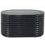 Lit de jardin surélevé ovale en acier Lemark - gris foncé - 63 po-378031742-378031736