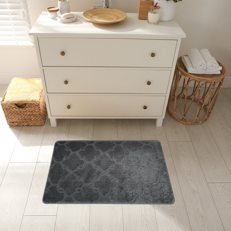 Tapis de cuisine, Rectangle 1 pi 5 po x 2 pi 8 po, Gris foncé