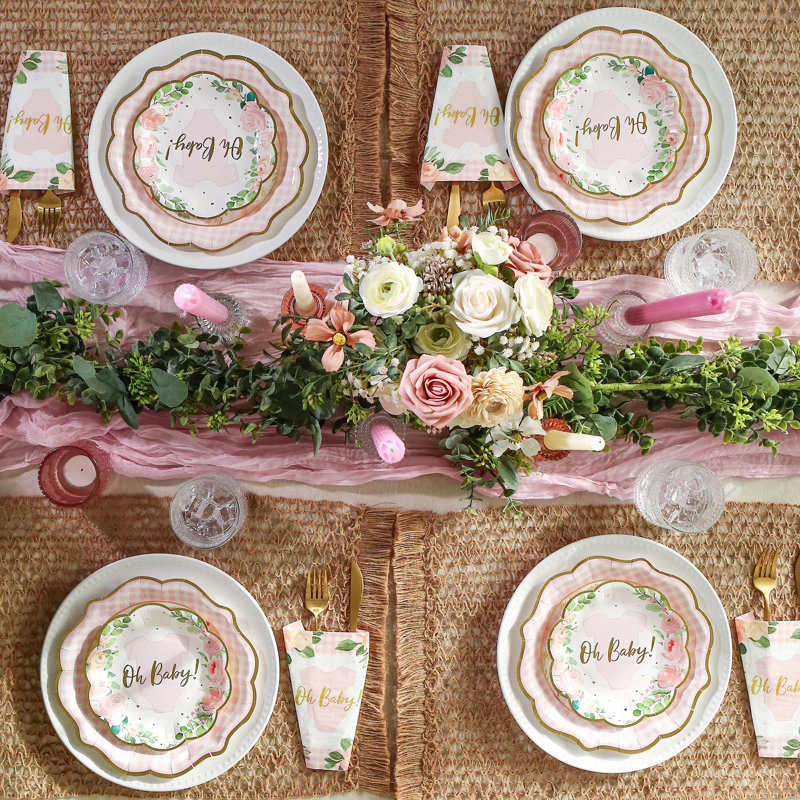 Paper Baby Shower Party Tableware Kit