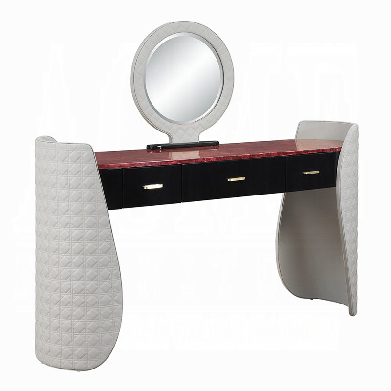Coiffeuse Jamonica avec tabouret et miroir