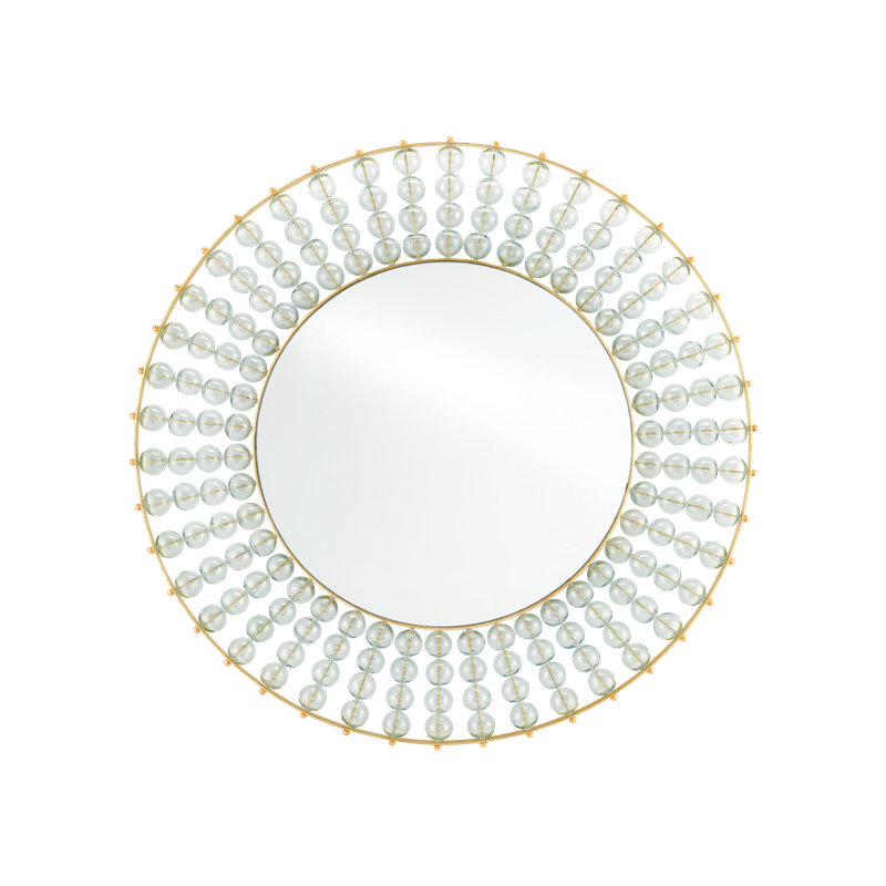 Calais Round Metal Wall Mirror