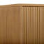 Tremolo Modern Linen Cabinet 2 Doors & 3 Drawers With Fluted Wood Fronts Accent for Bathroom Storage Organization-635778989