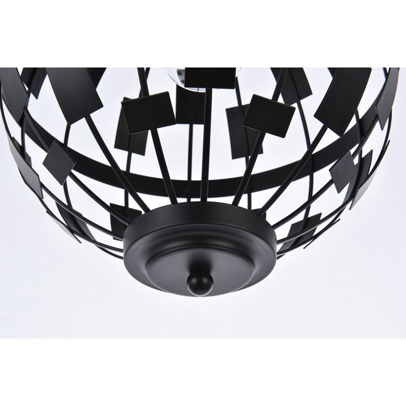 Adrick 1 - Light Unique/Statement Pendant, Black