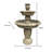 Guban Weather Resistant Floor Fountain