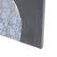 Toile, femme, salon, art mural encadré avec robe en tissu bleu 3D et bijoux dorés