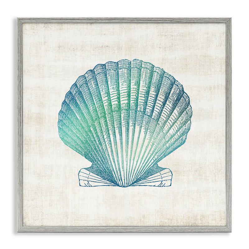 Dégradé de coquillage, estampe numérique, conception par Susan Arnot, Estampe numérique Farmhouse, H 17 po x l 17 po