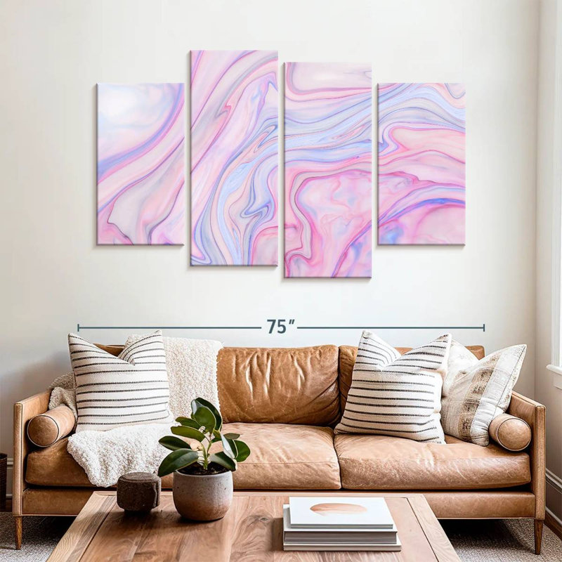 Marbre rose abstrait