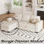 Shavera Upholstered Multifunctional Removeable Storage Ottoman-879682331