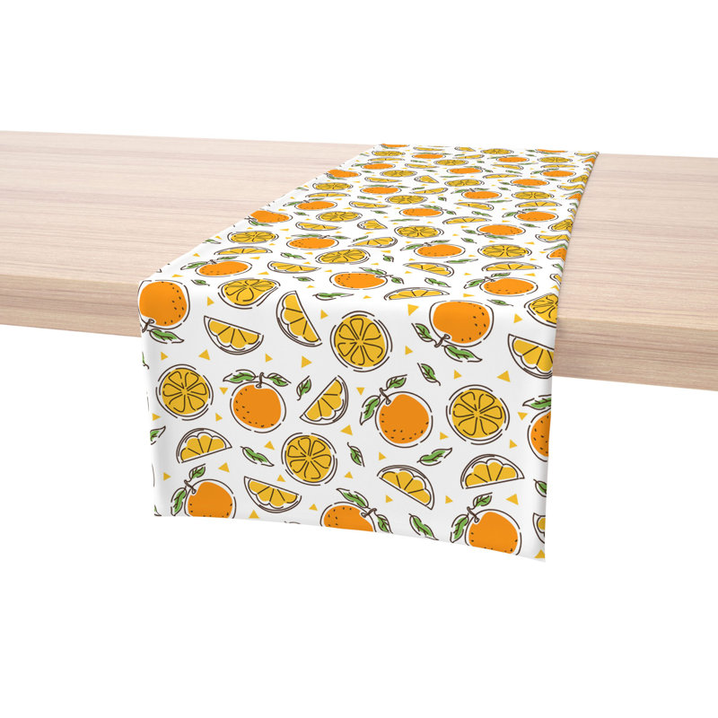 Rectangular Cotton Twill Table Runner, 108" L x 16" W 