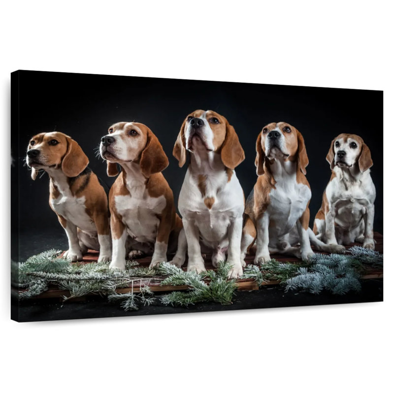 Beagle Squad, 30" H x 45" W