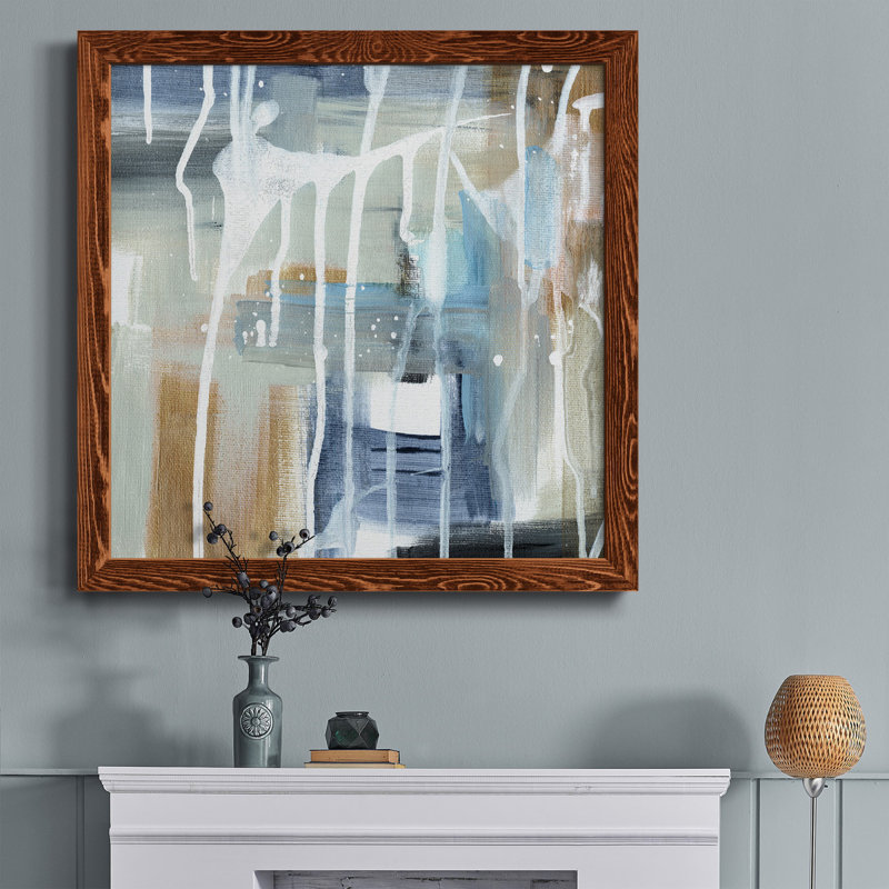 Splash of Color - Peinture sur toile encadrée, H 17 po x l 17 po x P 1,5 po, Cadre en érable