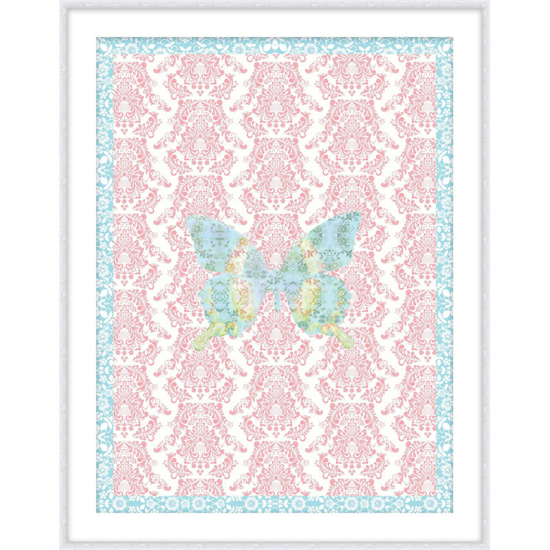 Paper Butterfly 2 Framed Print, 28.2" H x 22.2" W