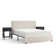 Queen Size Bedroom Set Upholstered Bed Frame With With Charging Station, Nightstand Set Of 2 With Storage