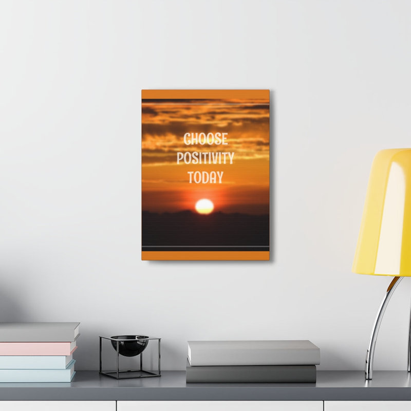 Décoration murale inspirante «Choisissez la posivité aujourd'hui»