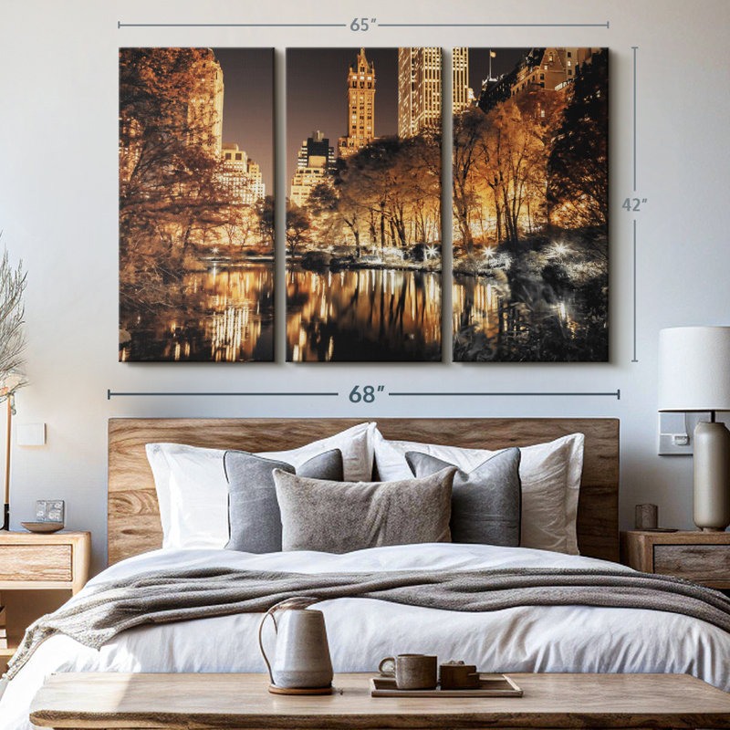 " Central Park Glow " on, 42" H x 65" W