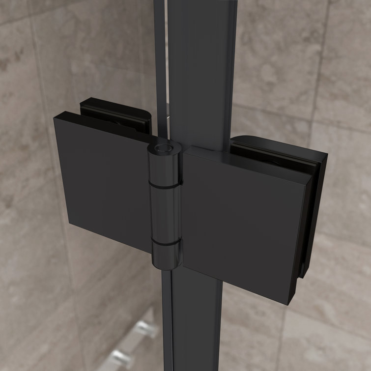 30''W x 72'' H Bifold Frameless Glass Shower Door,Folding Frameless Shower Door