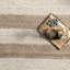 Tapis rayé beige tissé à la main Stockton Springs-20359178