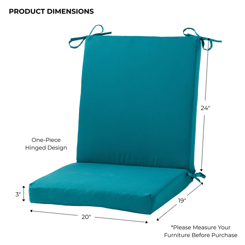High Back Dining Chair Pad, Peacock
