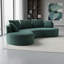 Ensemble de canapé modulaire courbé 2 pièces avec coussins, mobilier de salon ergonomique minimaliste, sièges modernes, sans assemblage, canapé et méridienne-130464041