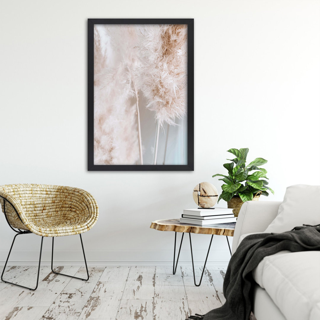 Gerahmtes Poster Pampas Grass