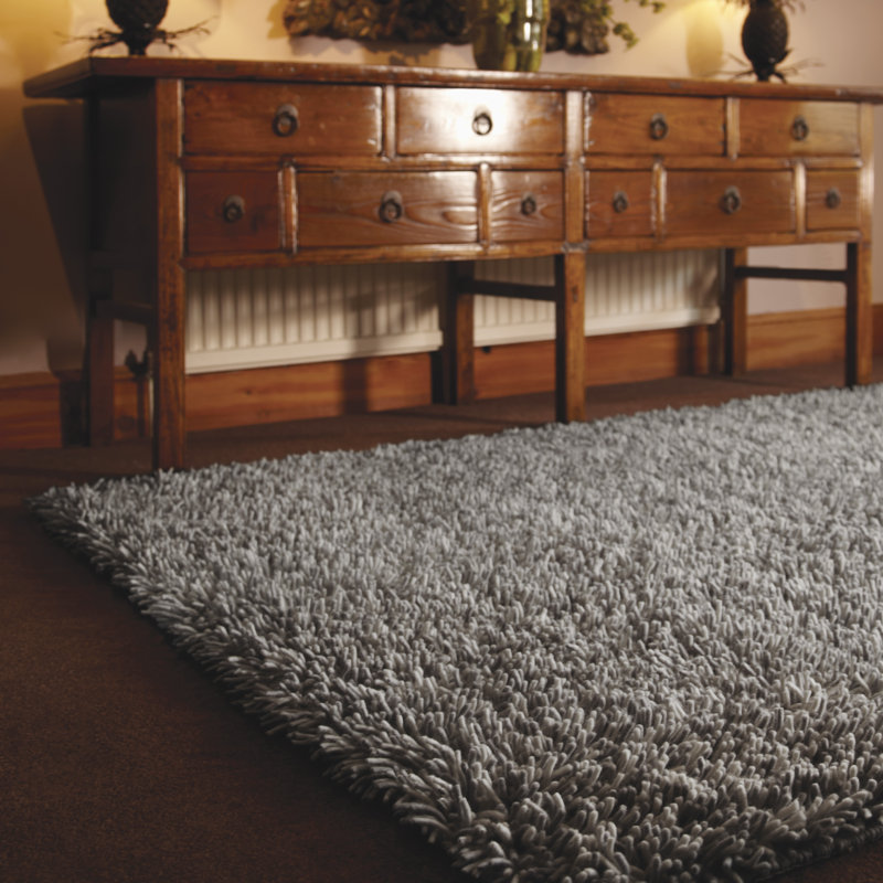 Jacinta Solid Colour Wool Hand Woven Area Rug, Rectangle 160 x 230cm